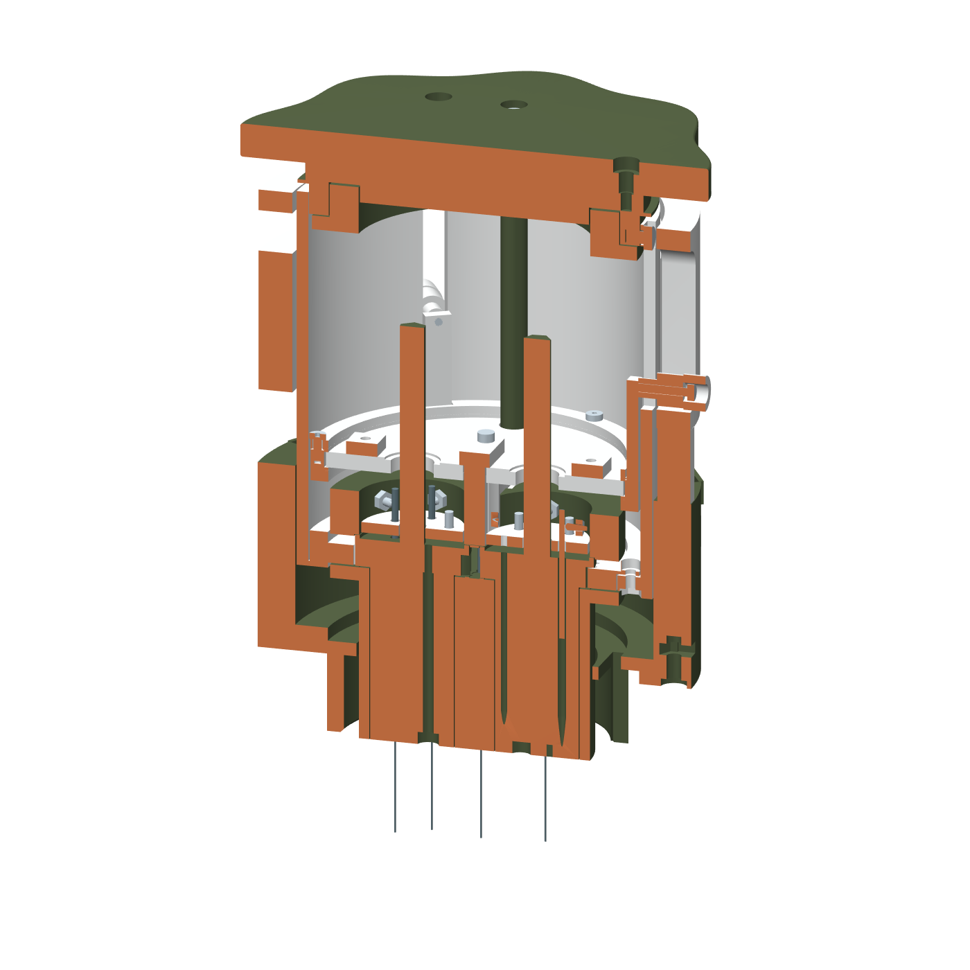 Candidate A: geometric cross section through the Orbit54 mechanism